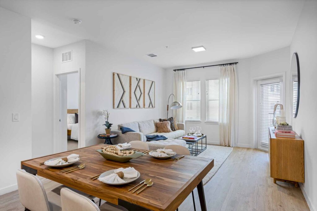 model living room - Caroline Waterford Lakes - Luxury Apartments in Orlando