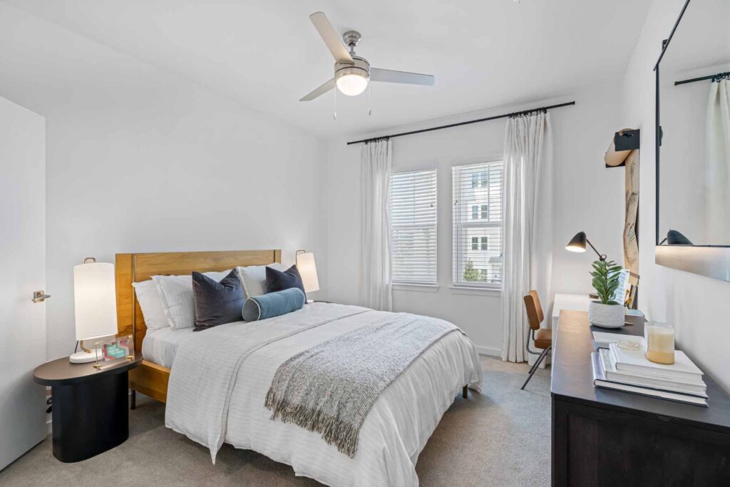 model bedroom - Caroline Waterford Lakes - Luxury Apartments in Orlando